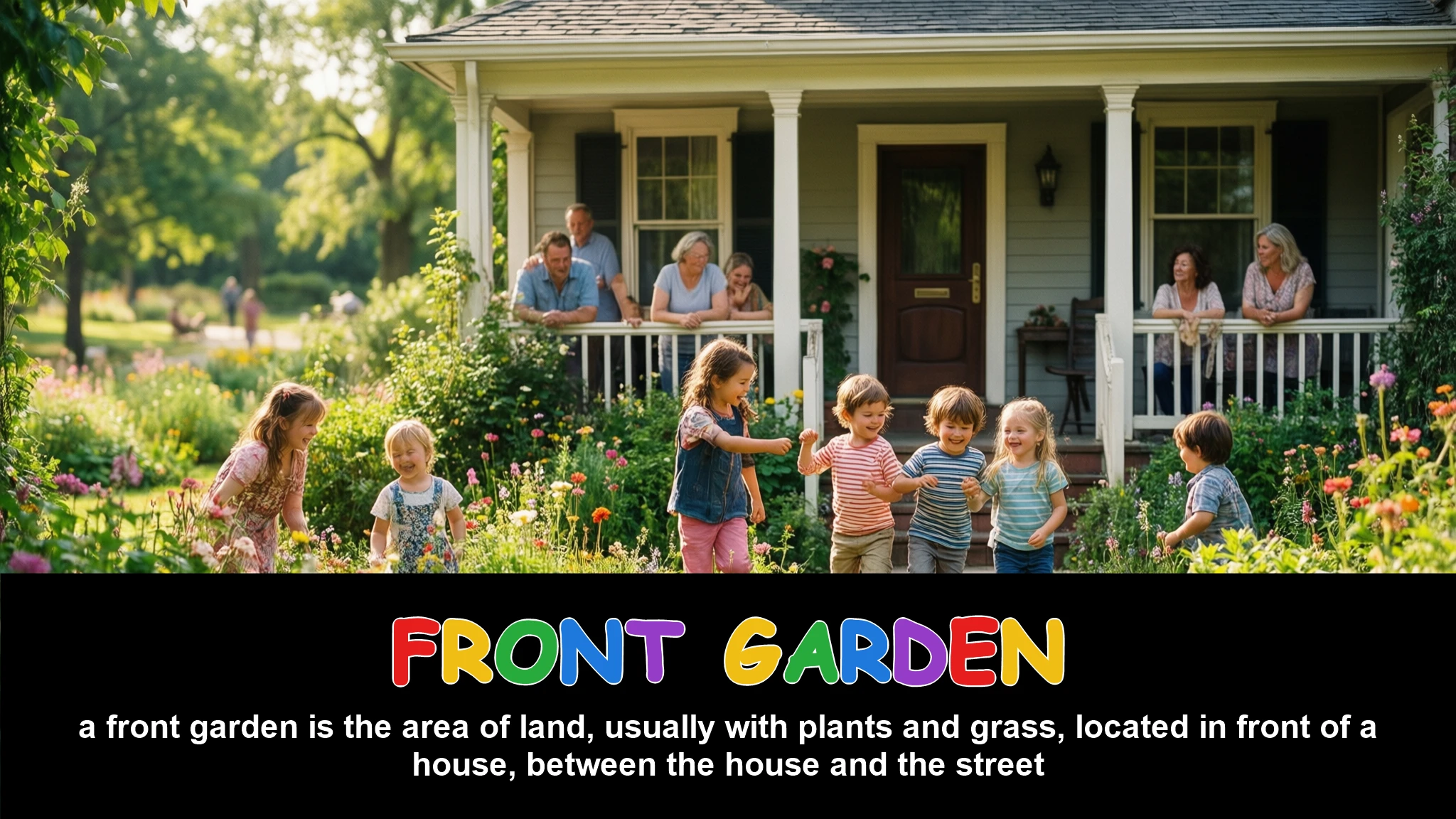 English Illustration for front garden